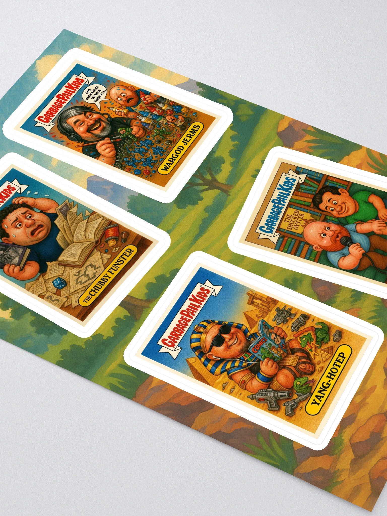 GPK Parody Sticker Sheet [TTRPG Twitter Edition] Sheet 3 product image (2)