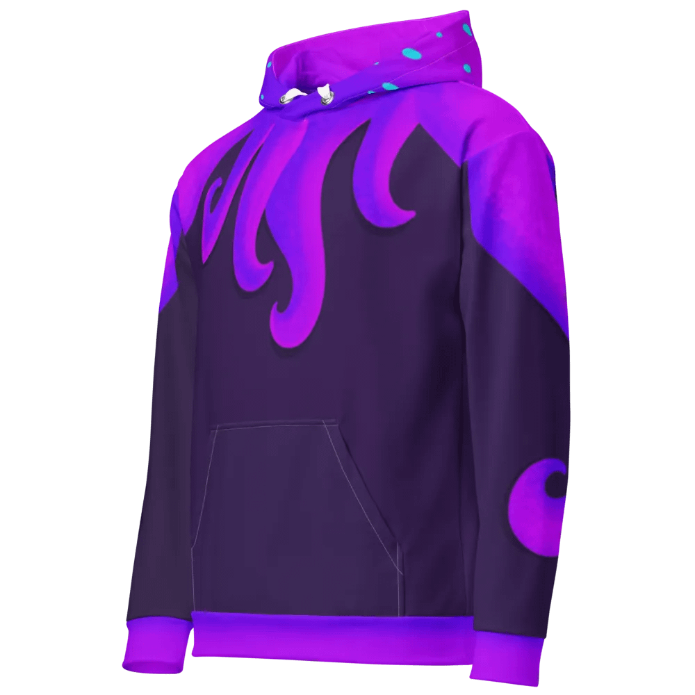 Purple Night Cuttle Full Print Hoodie - based on ACNH custom design product image (3)