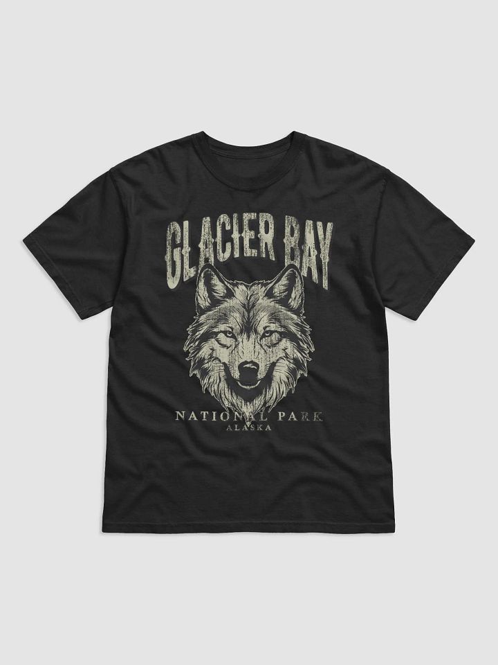 Glacier Bay National Park, Alaska Tee | Vintage-Style Grunge Western Shirt with a Wolf's Head product image (2)