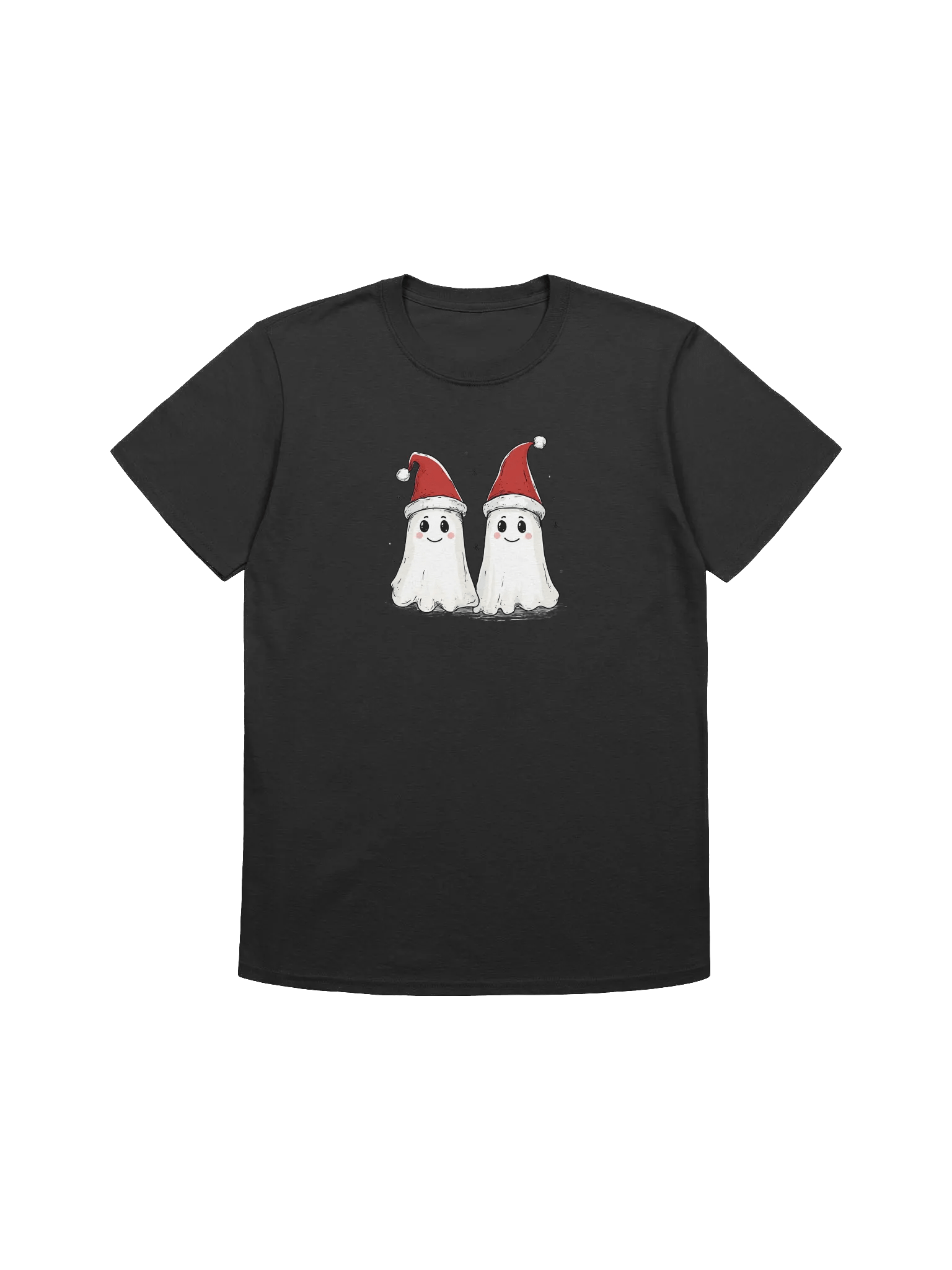 Funny Ghost Christmas Santas Unisex T-Shirts product image (3)