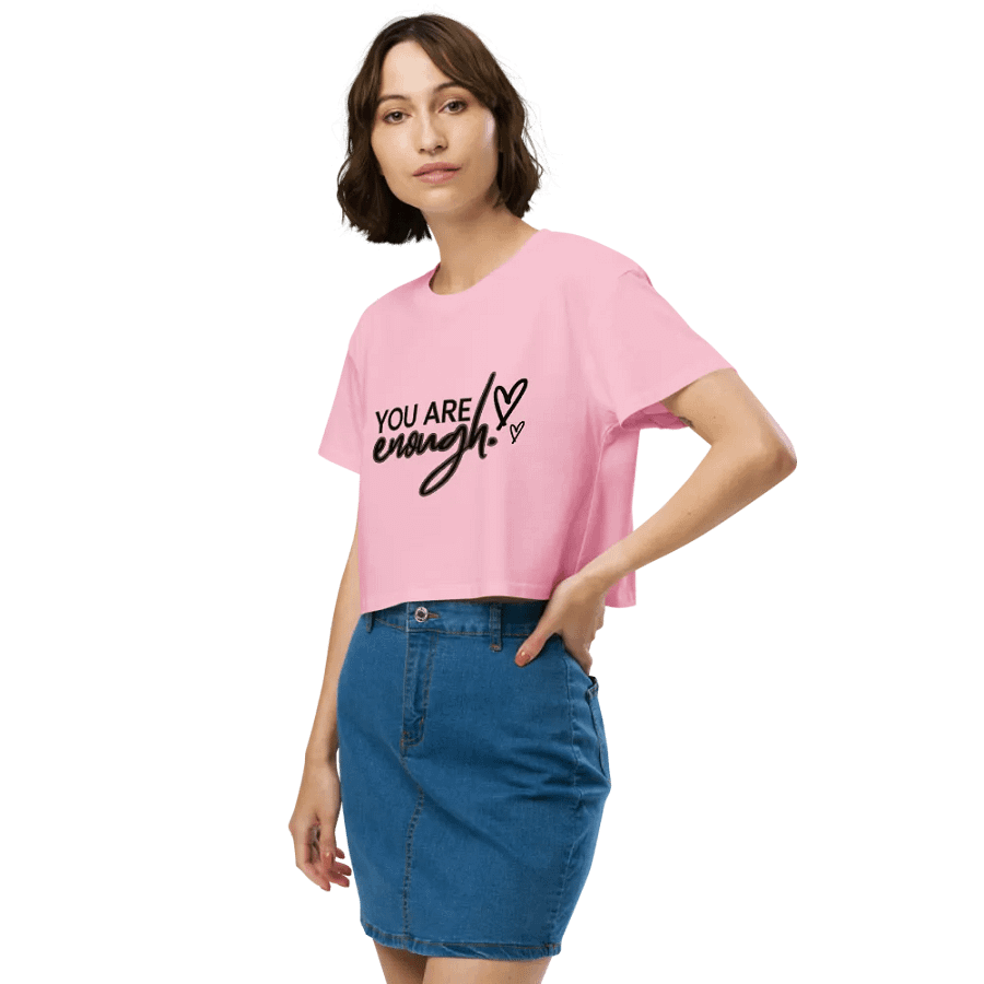 You Are Enough: Womens Crop Top 2. product image (6)