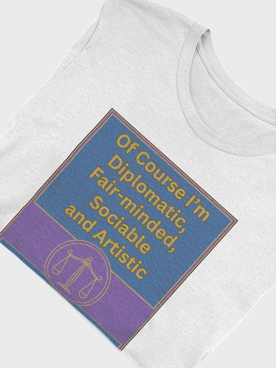 Of Course I’m Libra Zodiac Sign T-Shirt, Zodiac Sign Vibes T-Shirt, Libra T-Shirt, Astrological T-shirt product image (5)