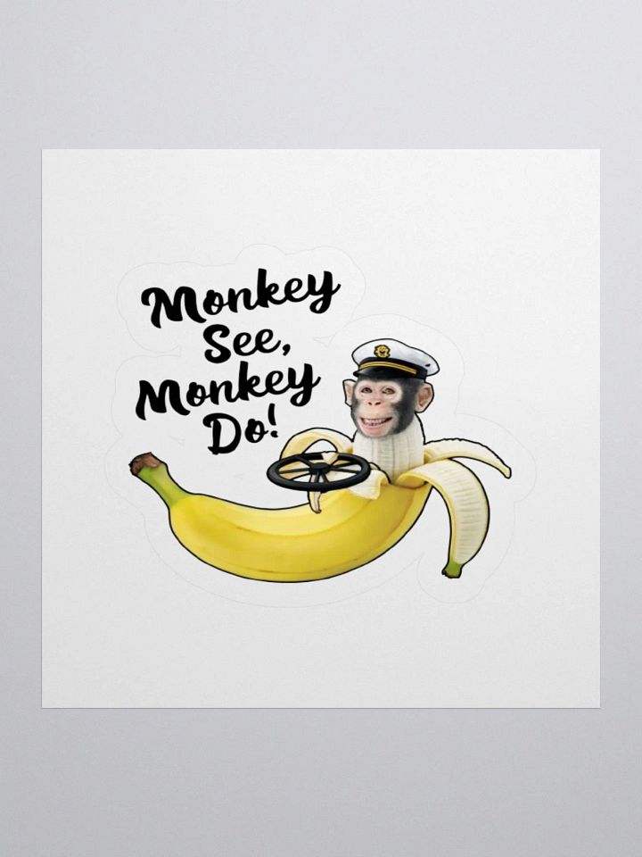 Monkey See, Monkey Do! Banana Sticker product image (1)