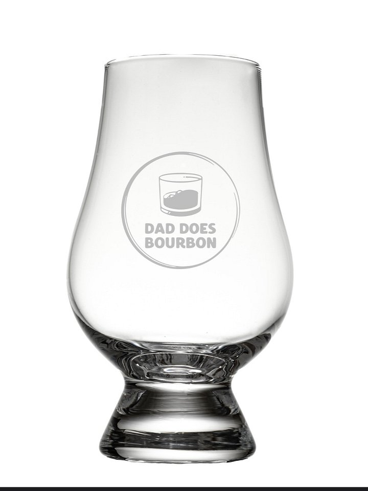 Dad Does Bourbon Glencairn Whiskey Glass product image (1)