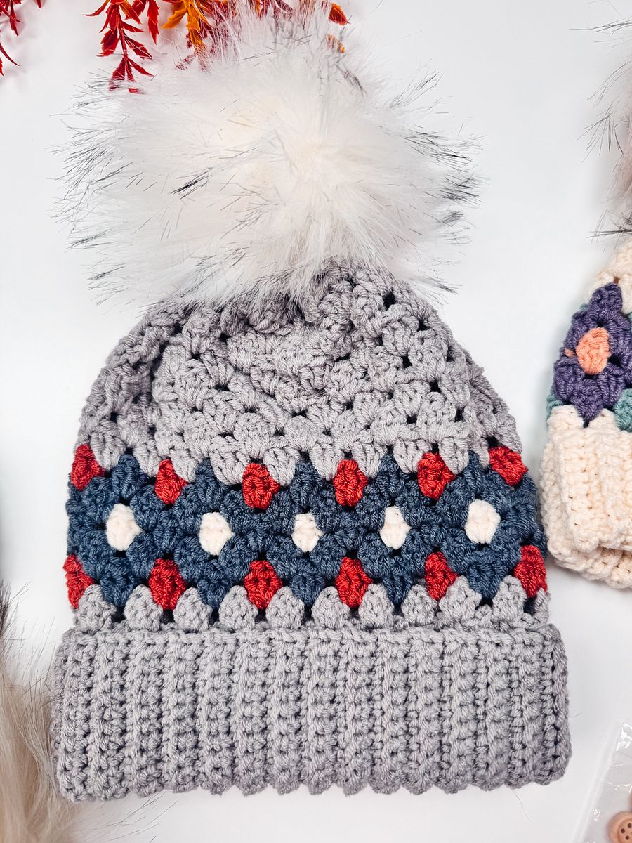 Gemstone Hues Crochet Beanie PDF Pattern product image (6)