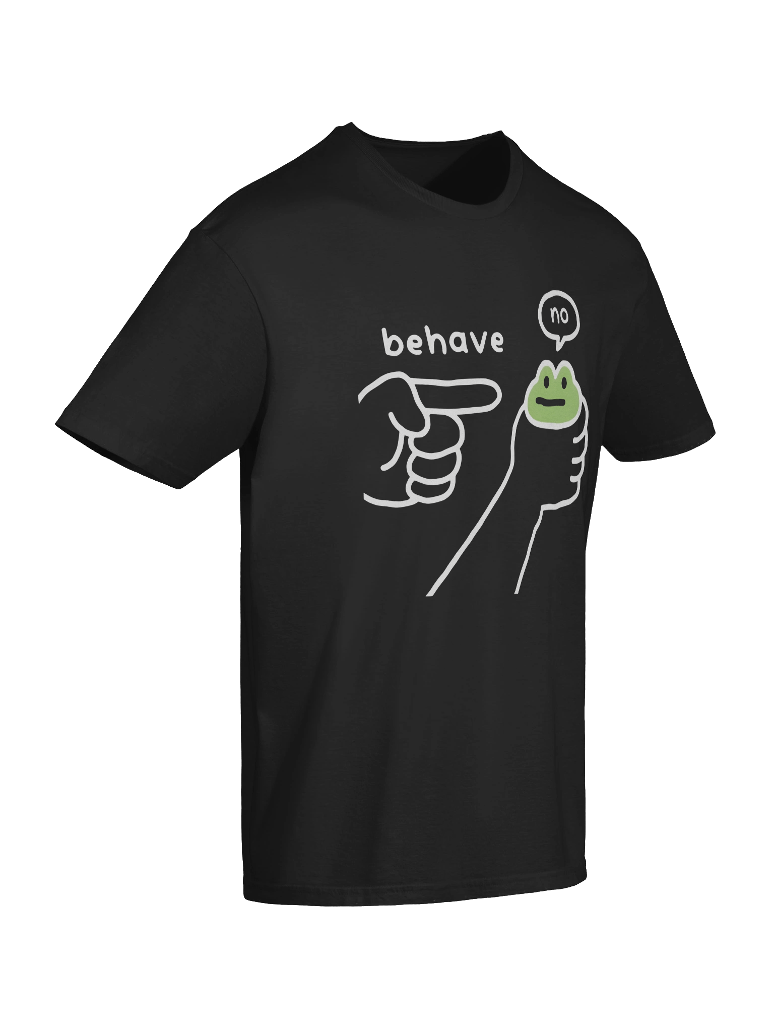 Dishonest Frog Washed Behave No T-shirt product image (7)