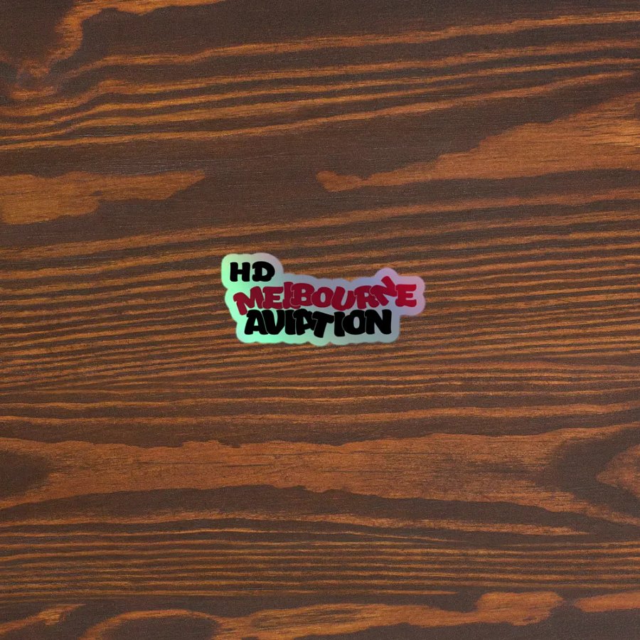HD Melbourne Aviation Holographic Sticker product image (5)