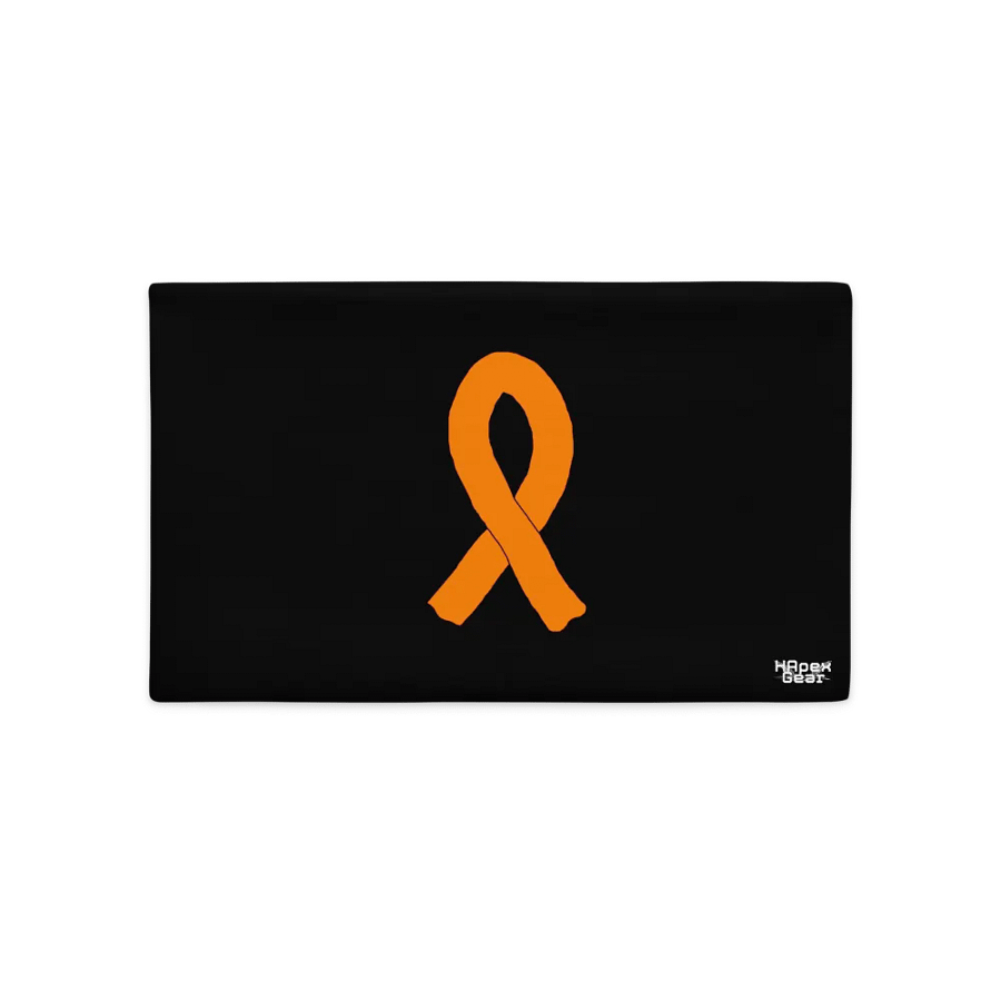 Pillow Case - Black - Cancer Awareness Orange Ribbon product image (3)