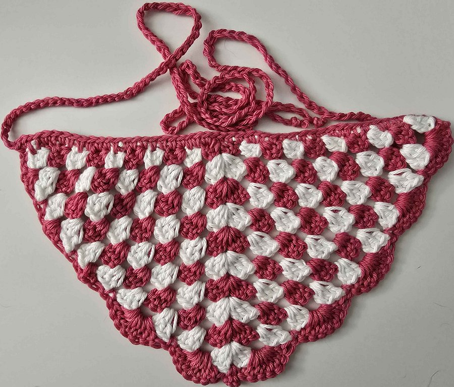 Too Pink and White Granny Bandana product image (1)