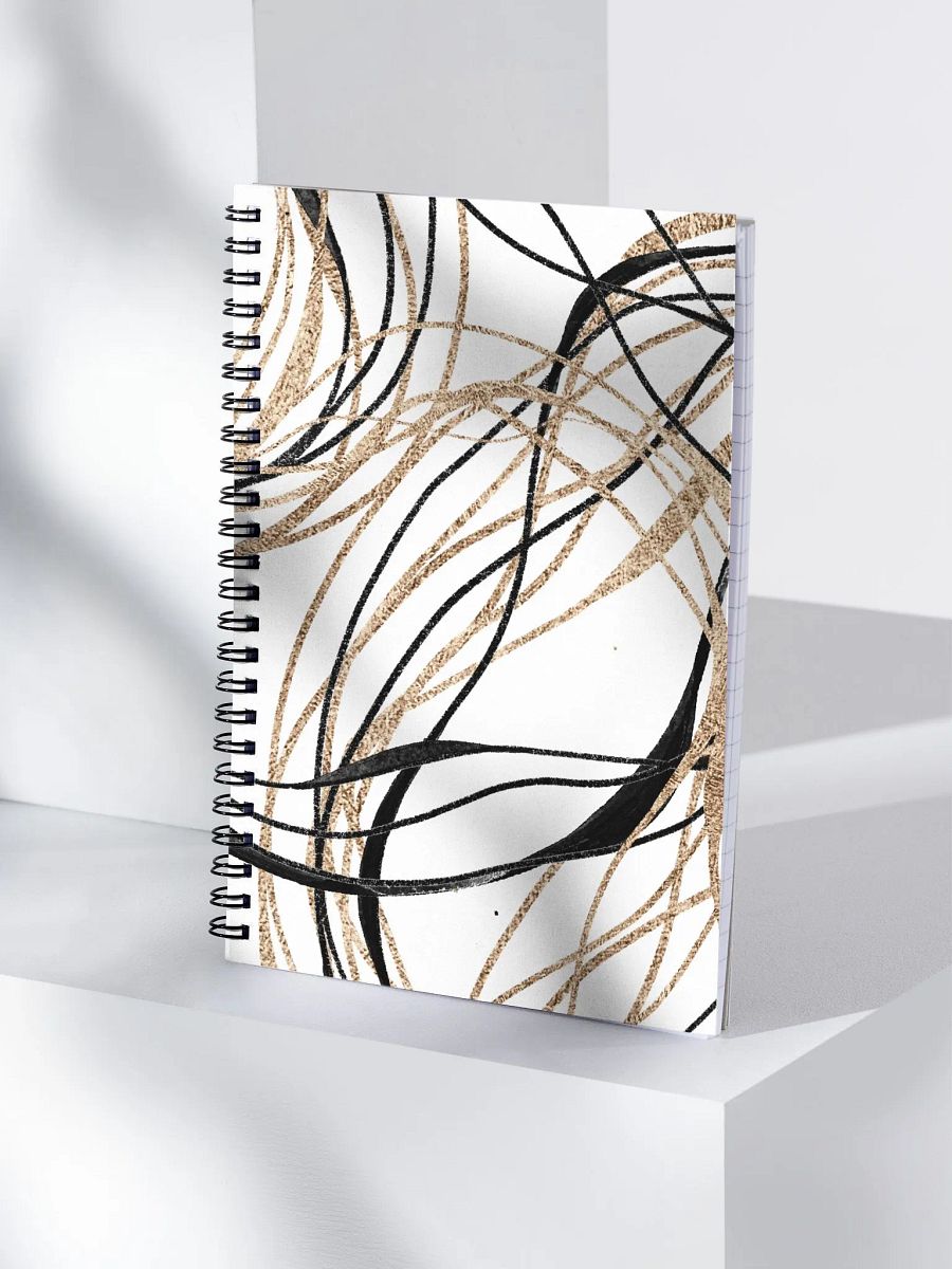 Swirls Line Art Spiral Notebook product image (4)