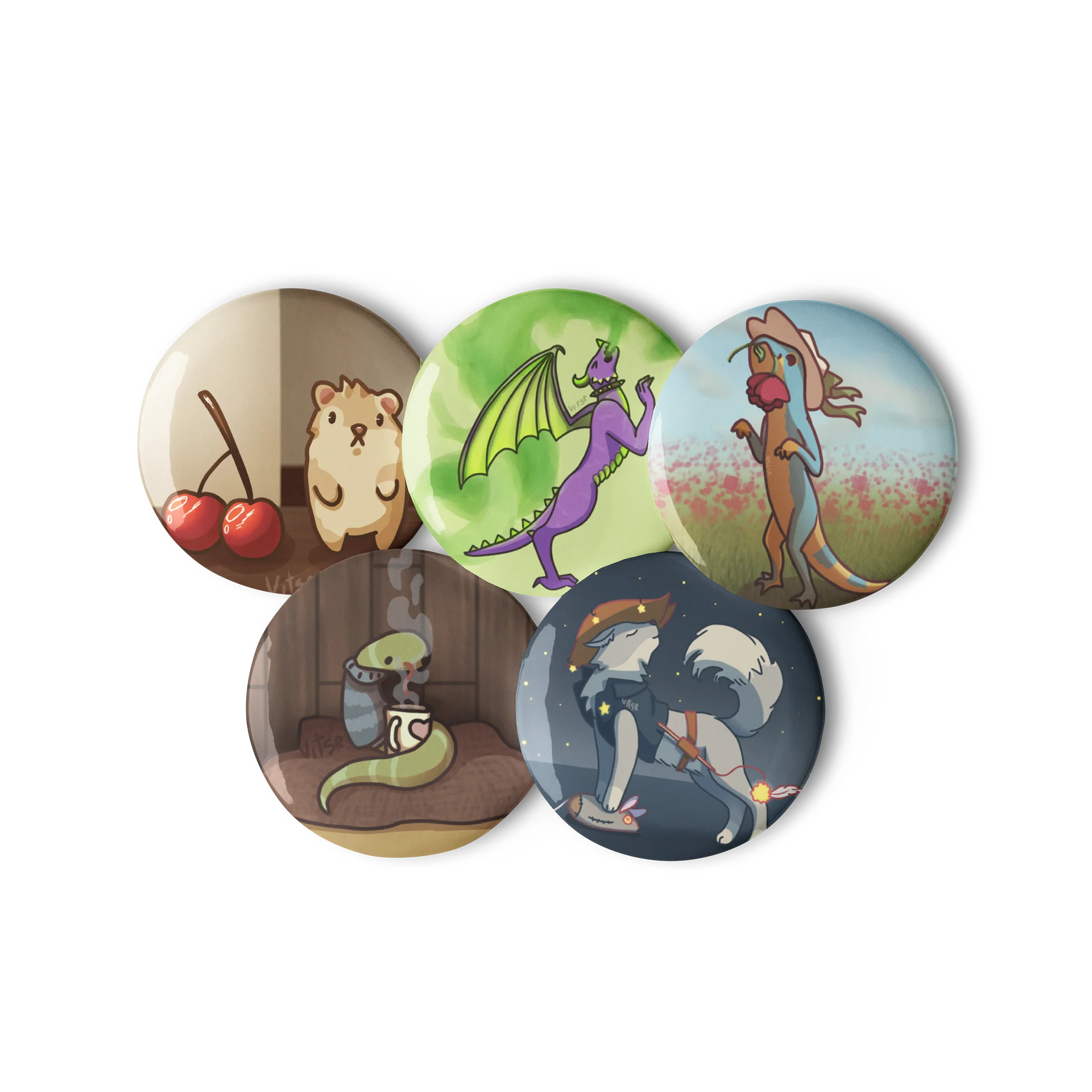 Cute and Silly Creatures Pin product image (3)