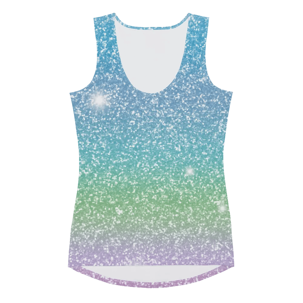 Glitter Unicorn Texture Design Tank Top (7) product image (3)