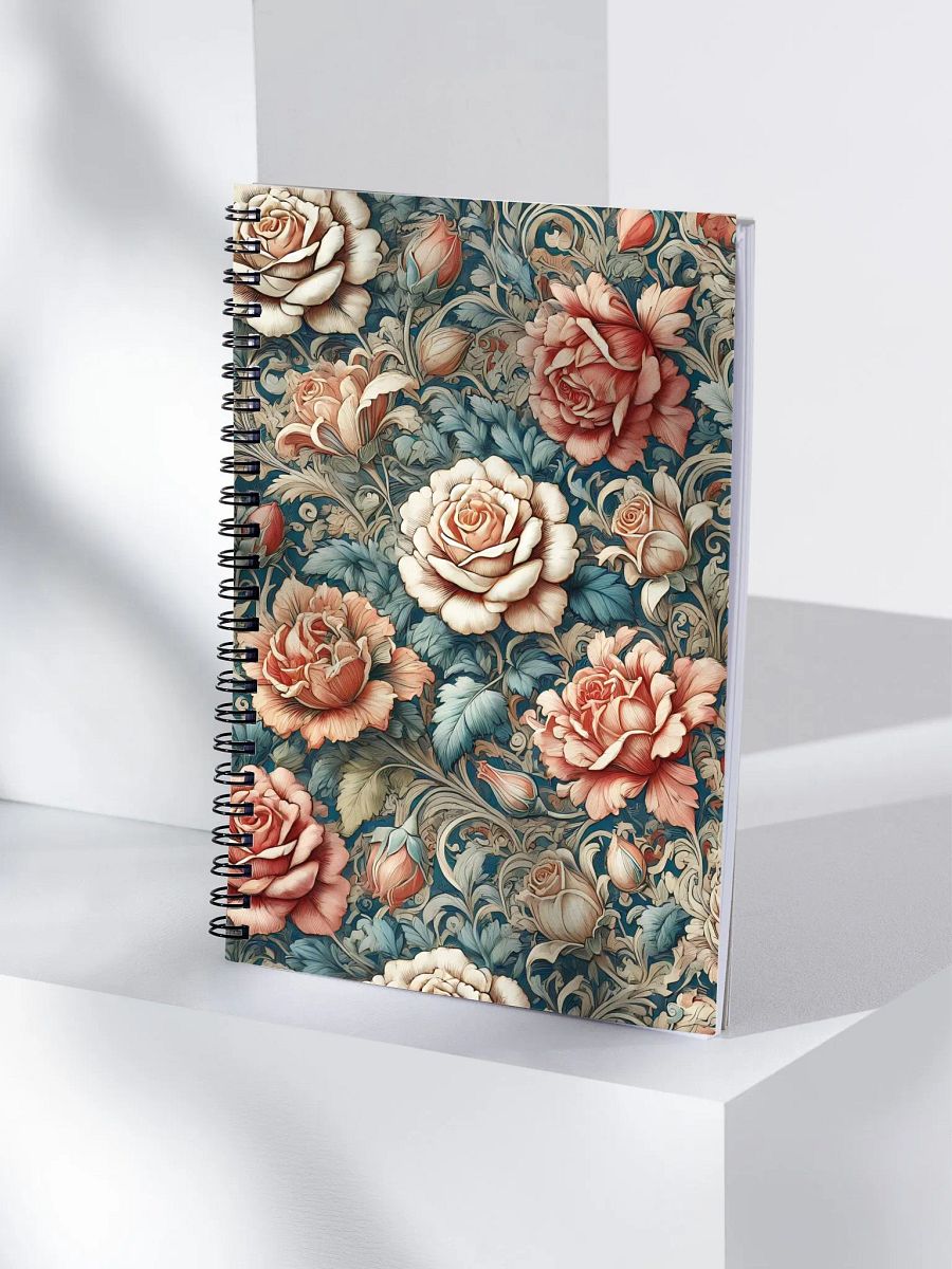 Royal Floral Spiral Notebook product image (4)