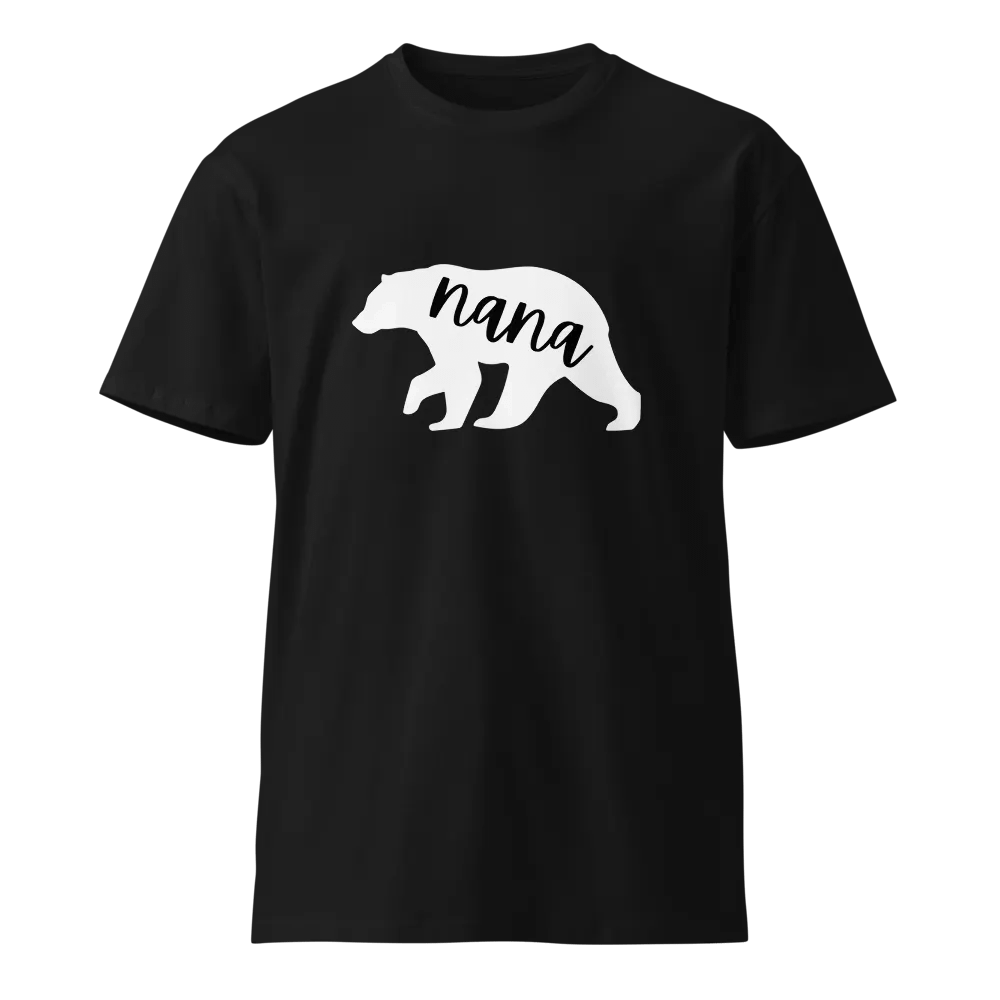 Nana Bear Silhouette Unisex Premium T-Shirt product image (1)