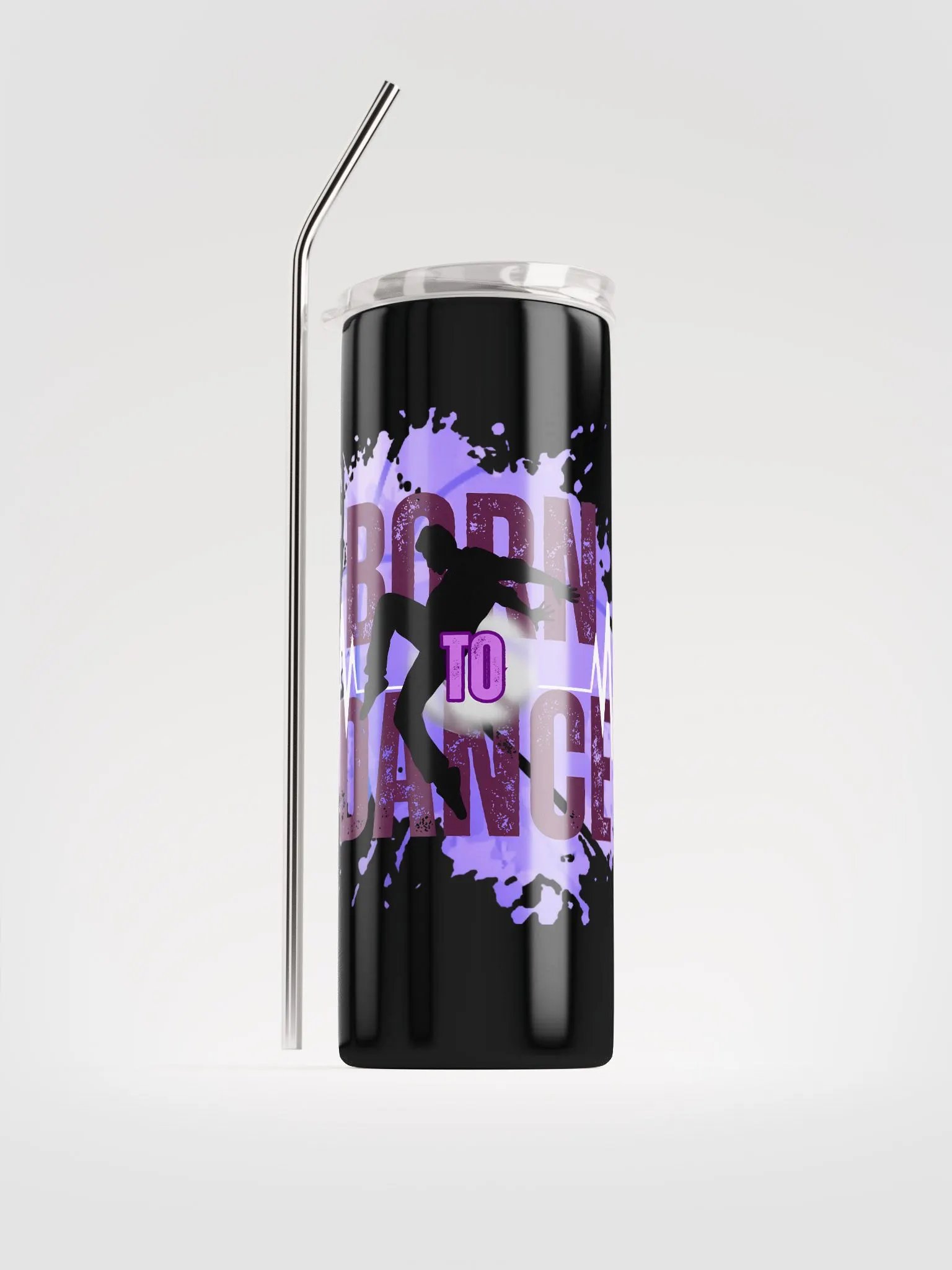 Born to Dance Vibes His Silhouette Stainless Steel Tumbler product image (2)