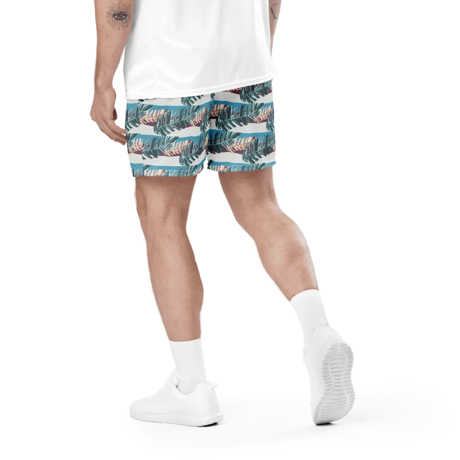 Tropical Stripes | Recycled Unisex Mesh Shorts product image (3)
