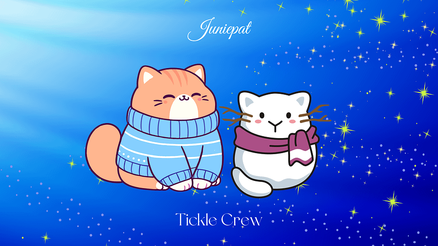 Juniepat Winter Cool Cats 2024 Desktop Wallpaper product image (1)