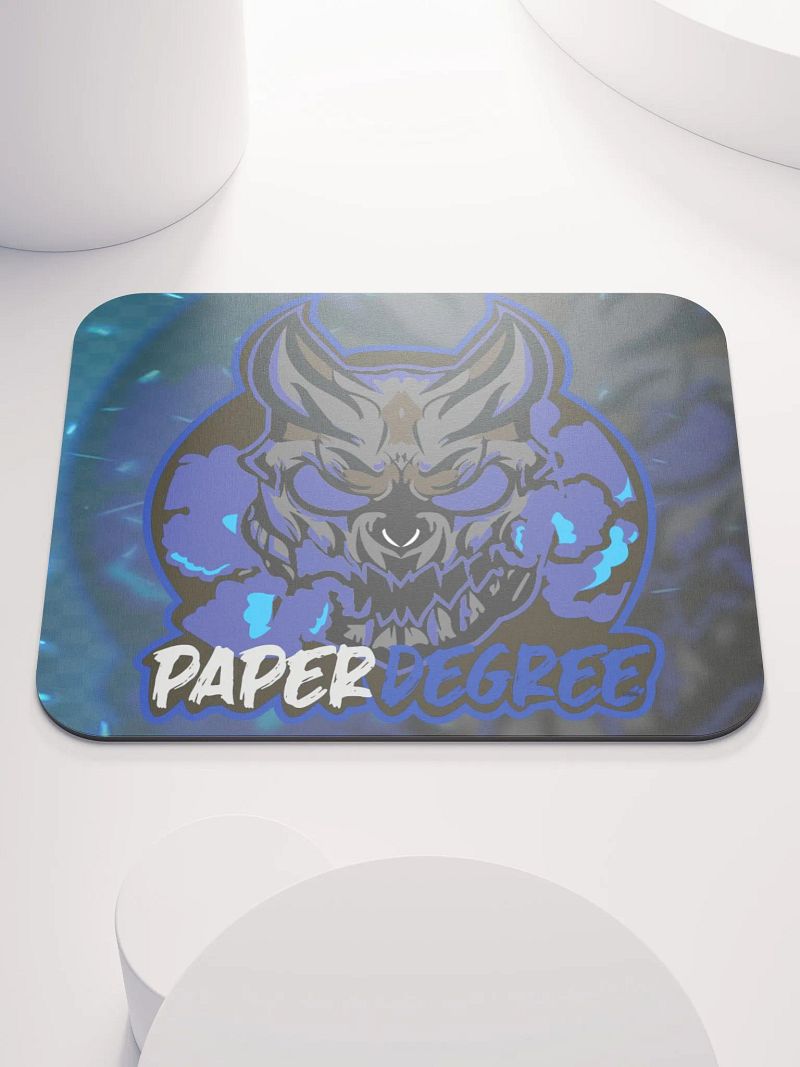 Skull wolf mouse pad