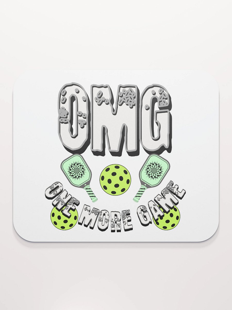 OMG One More Game Pickleball Block Fun Mouse Pad product image (2)