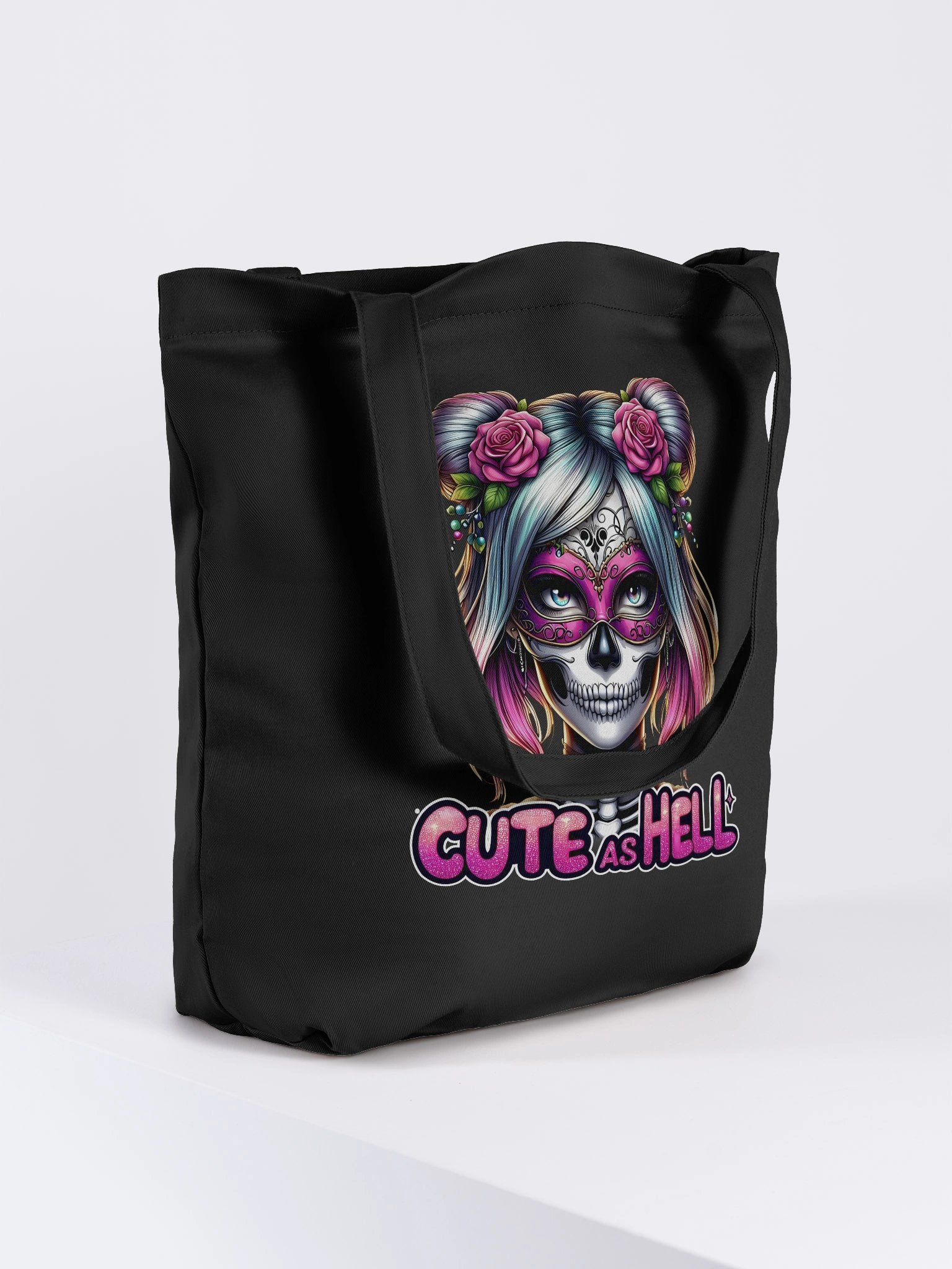Cute as Hell Skull Tote Bag product image (4)