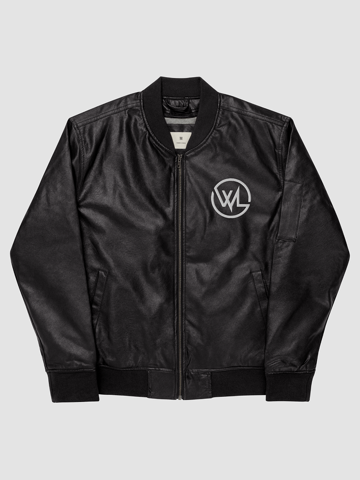 WL Faux Leather Bomber Jacket product image (2)