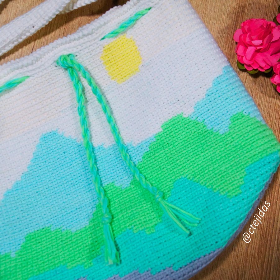 Patrón Mini Mochila Paisaje Tapestry para Niños a Crochet product image (2)