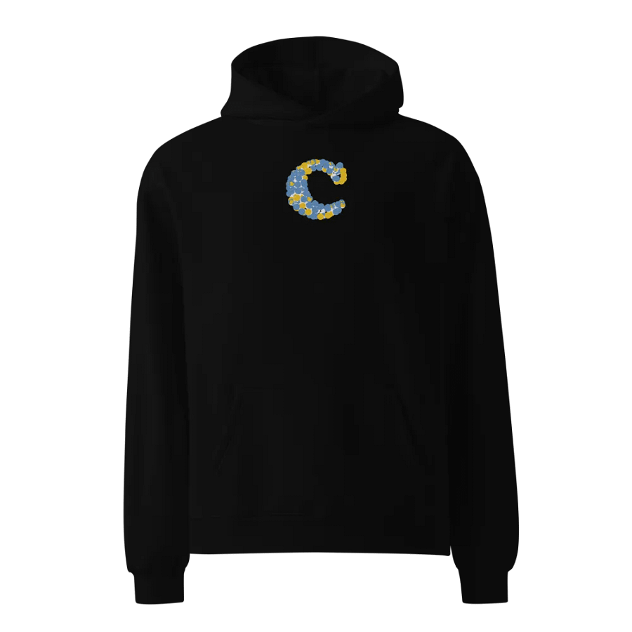 Initial Letter Of Name "C" is Embroidered Unisex Oversized Hoodie product image (1)