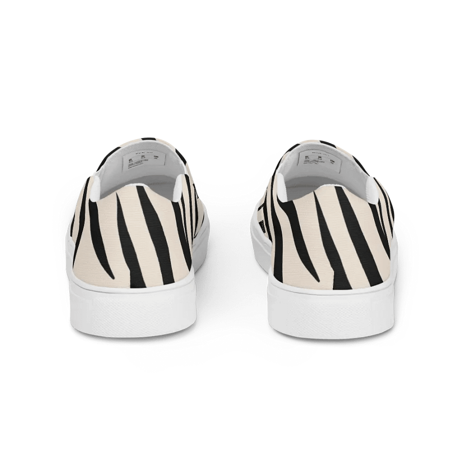Zebra Stripes Men's Slip-On Canvas Shoes product image (11)