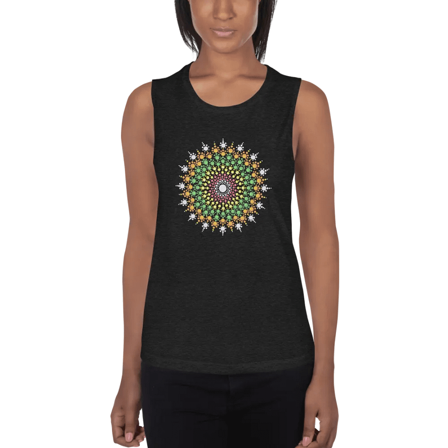 Pastel Dot Mandala Tank Tote product image (1)