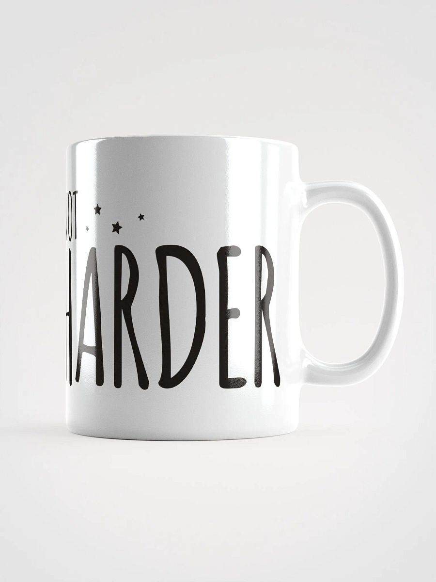 Stream Smarter Not Harder Mug Black Text product image (6)