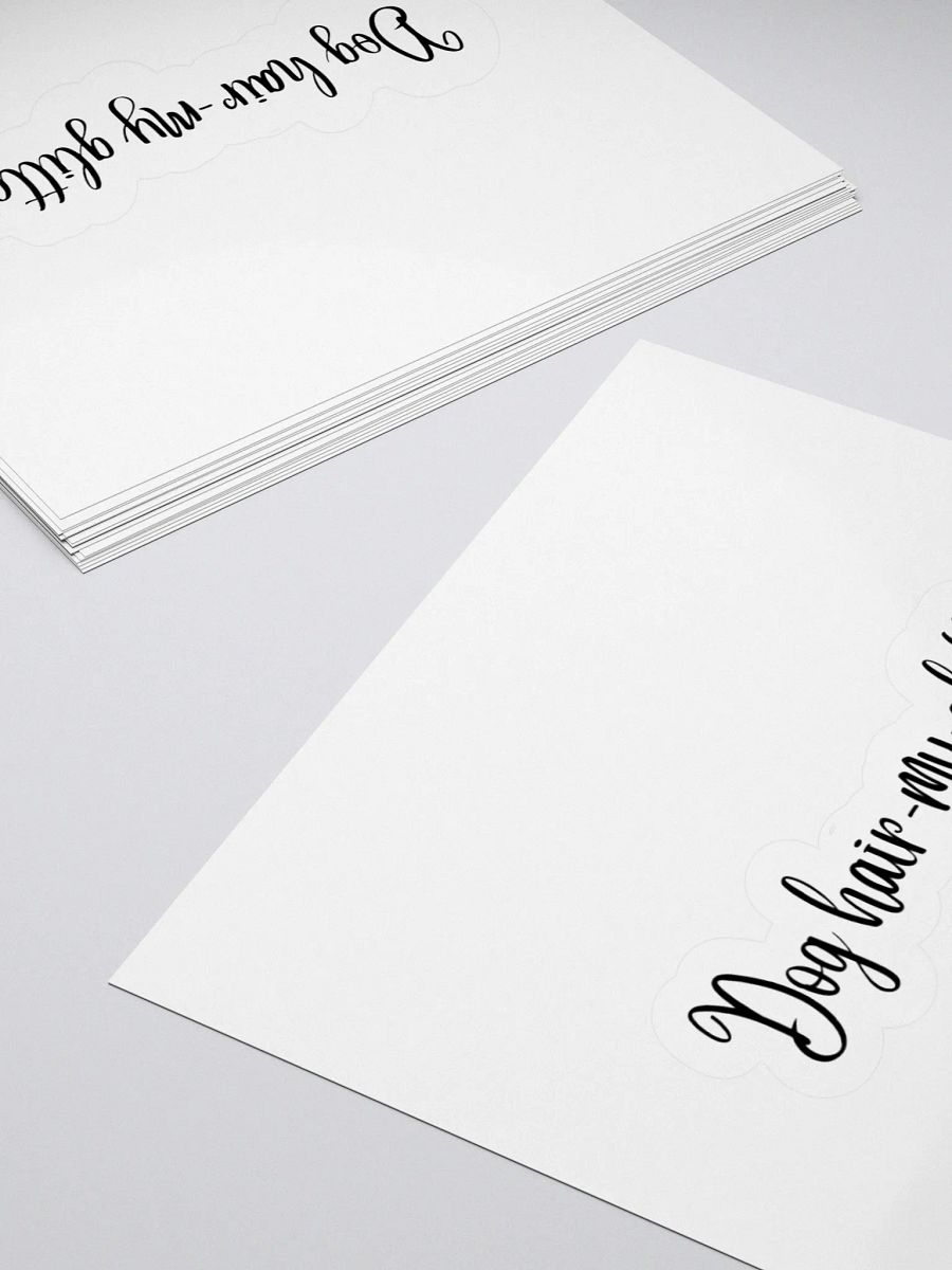 Dog hair- My glitter Sticker product image (8)