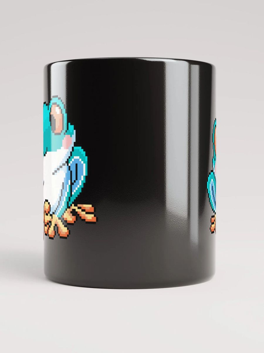 Teal Rip the Frog Black Glossy Mug product image (3)