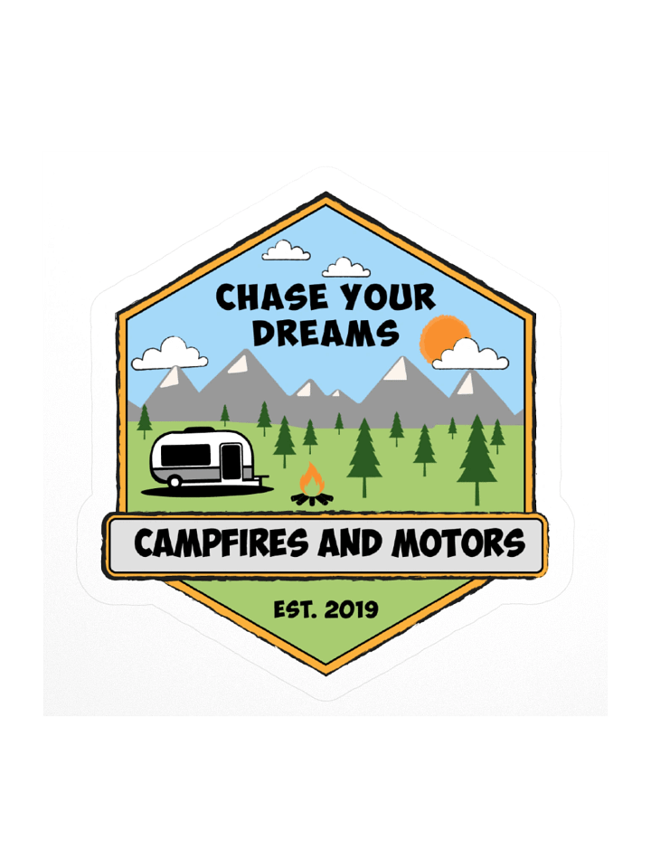 Campfires and Motors Sticker product image (1)