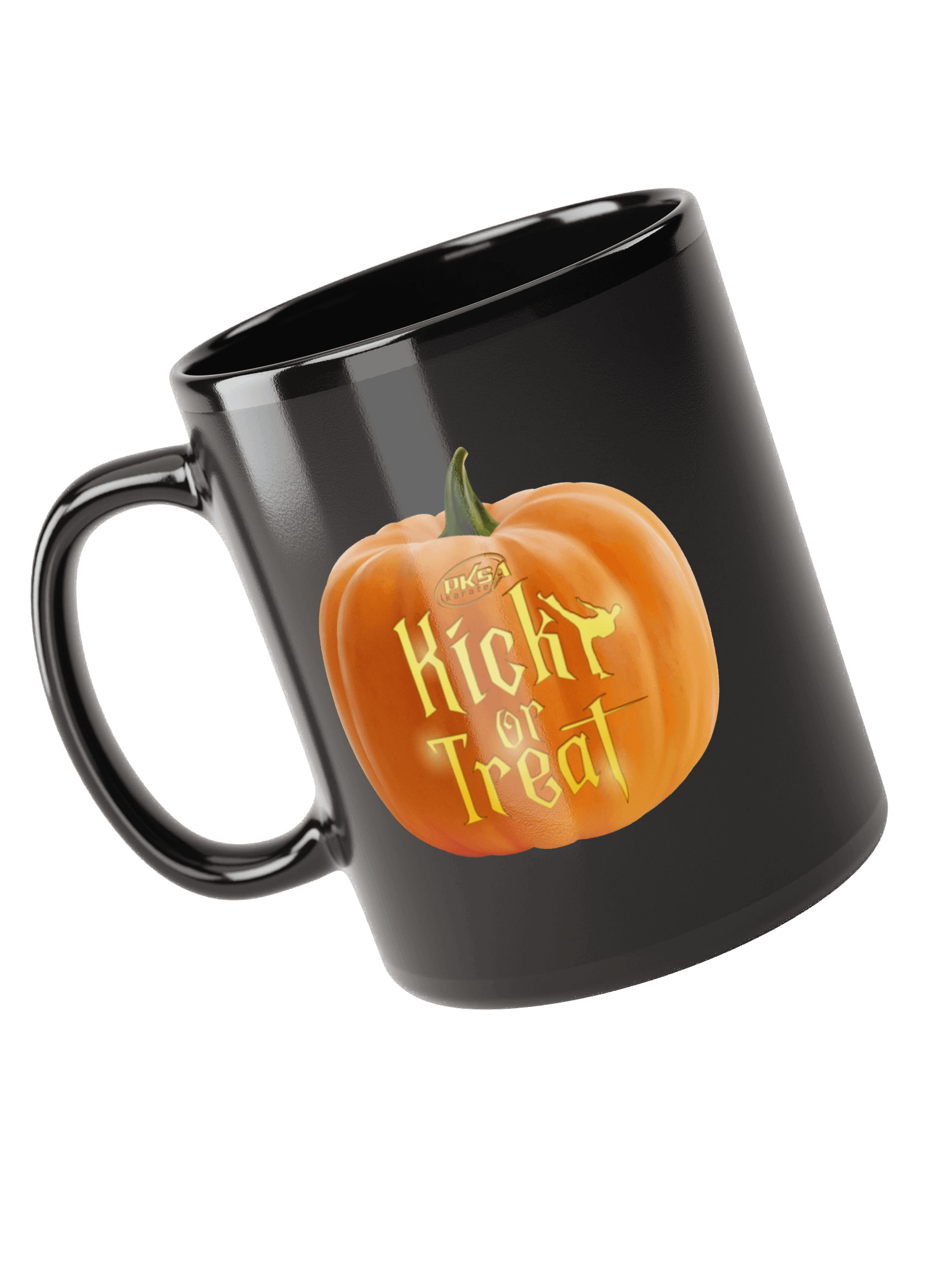 🎃🥤 Kick or Treat! Black Coffee Mug product image (3)