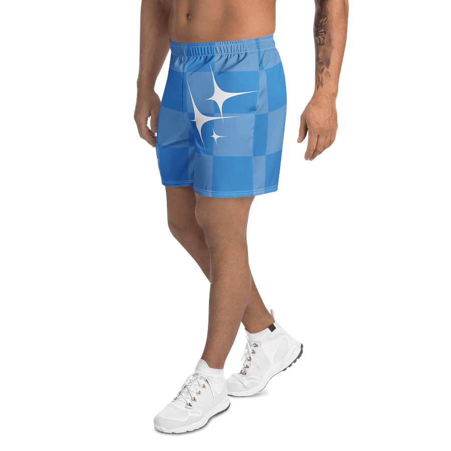 Checkered Athletic Shorts - Davis Blue product image (5)