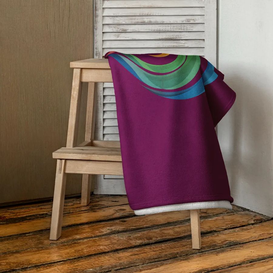 Two people One Love Rainbow Towel product image (4)