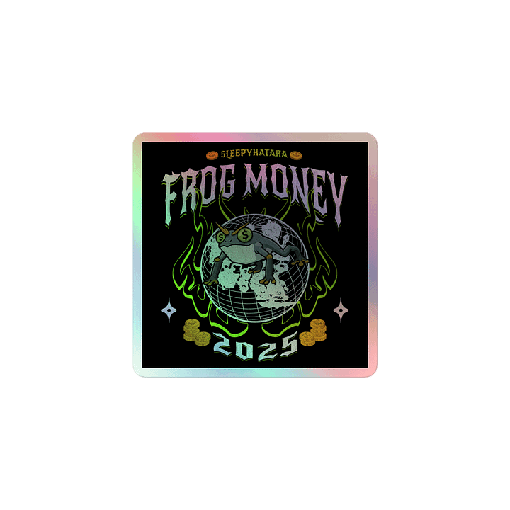 FROGMONEY2025 Holographic Sticker product image (1)