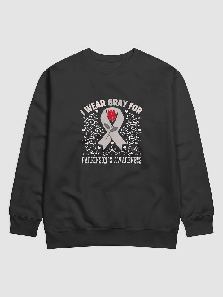 I Wear Gray For Parkinson Awareness, Flourish Heritage Sweatshirt product image (2)