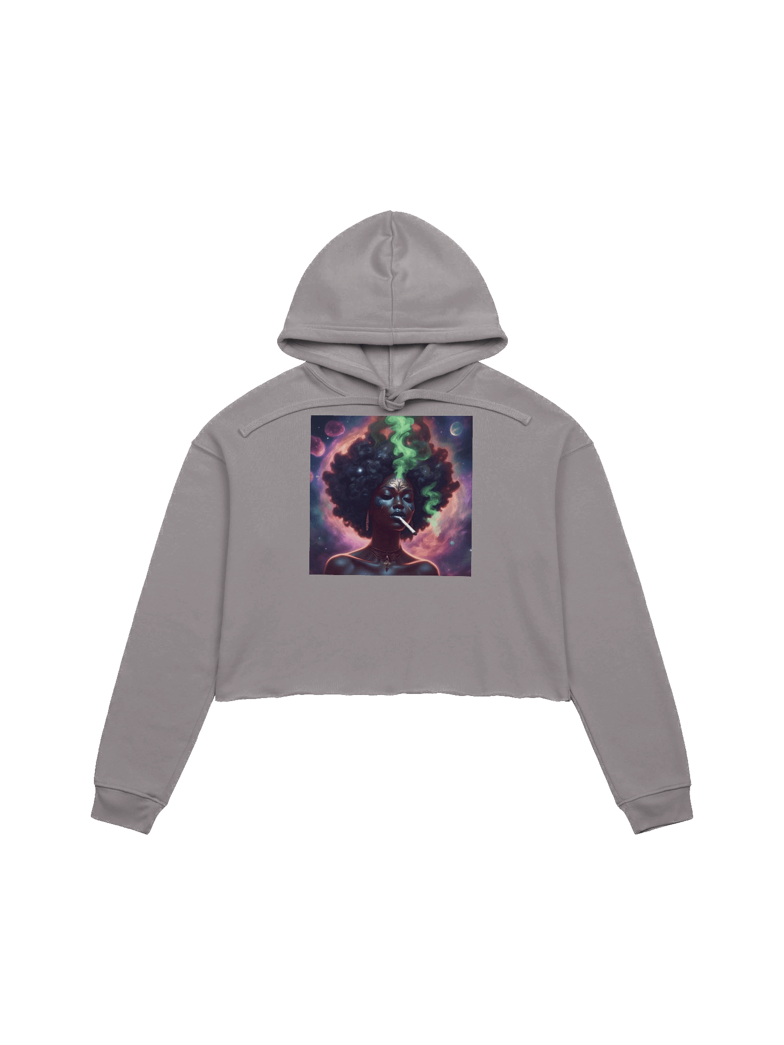 Cosmic Afro Dreams Crop Hoodie product image (2)