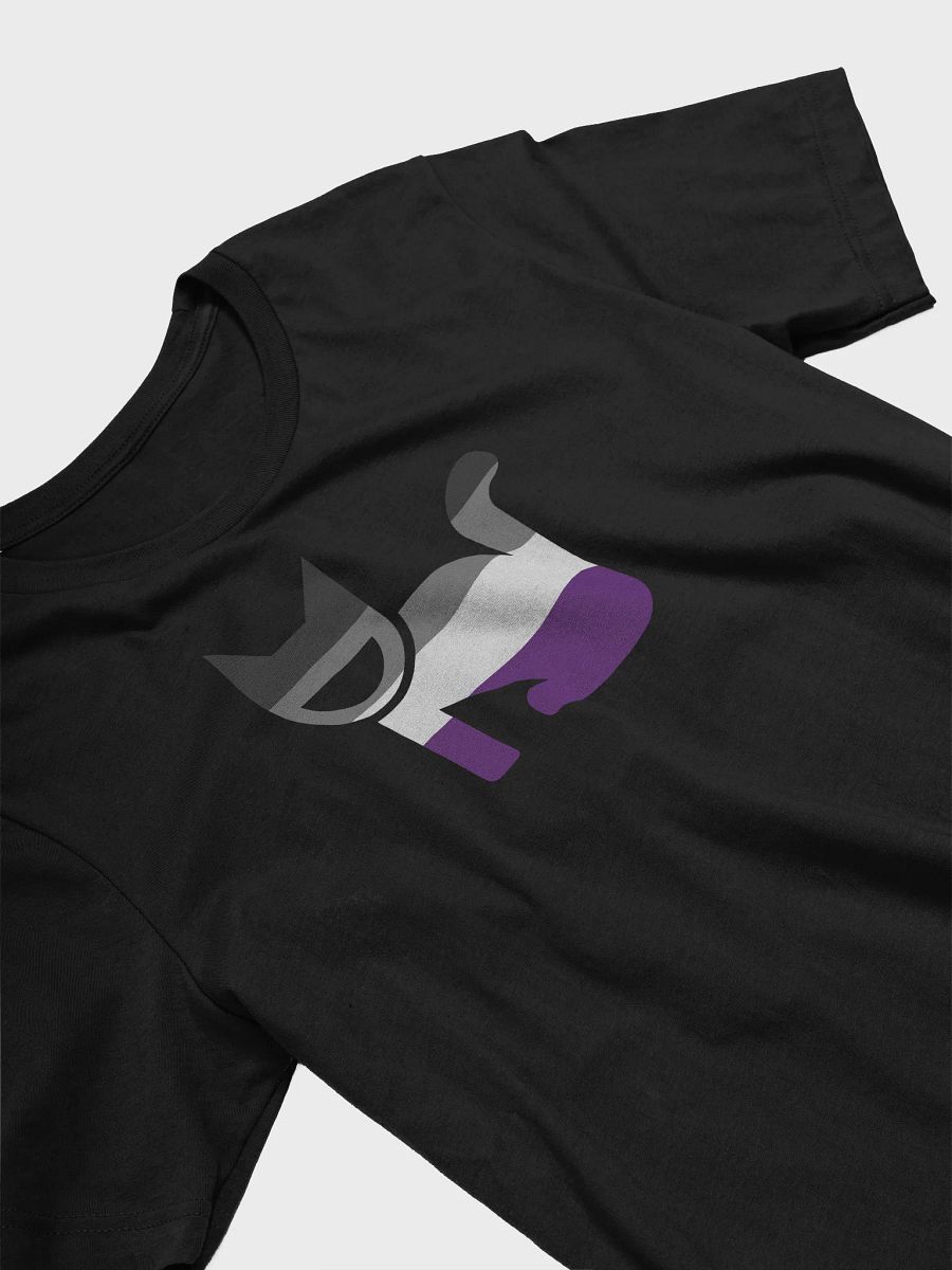 Ace Pride Happy Cat T-Shirt (Horizontal Flag) product image (6)