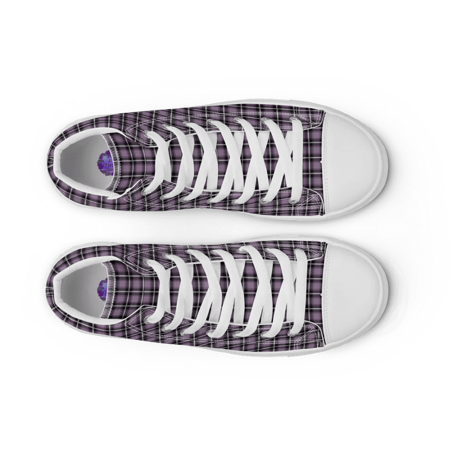 Men's Purple Plaid Perfection High-tops product image (8)
