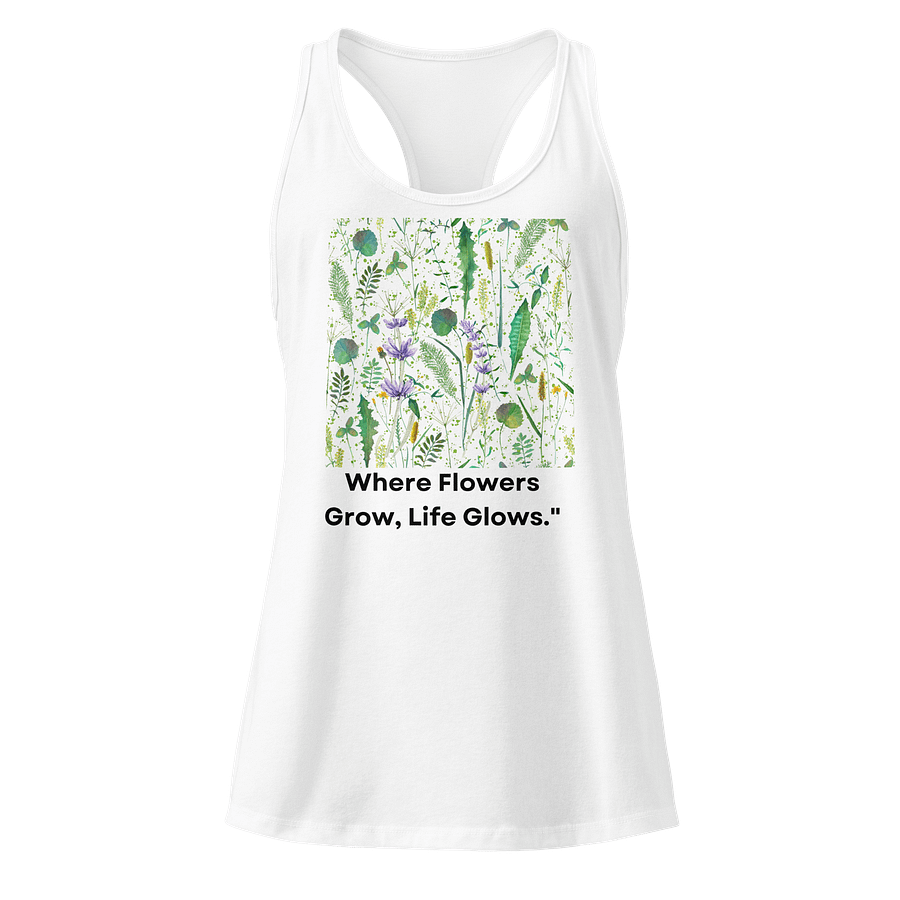 Floral Serenity Racerback Tank product image (1)