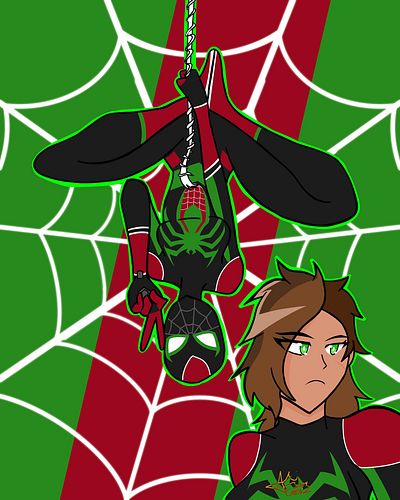 gift artwork for a friend of mine, @therealskarlettweb , she also worked on the next slide as a c•mmission, please support he...