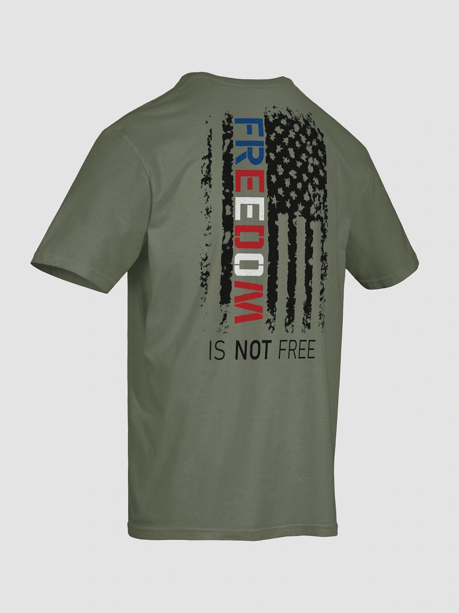 Freedom is NOT Free Unisex T-Shirt | RWB Black Text product image (5)