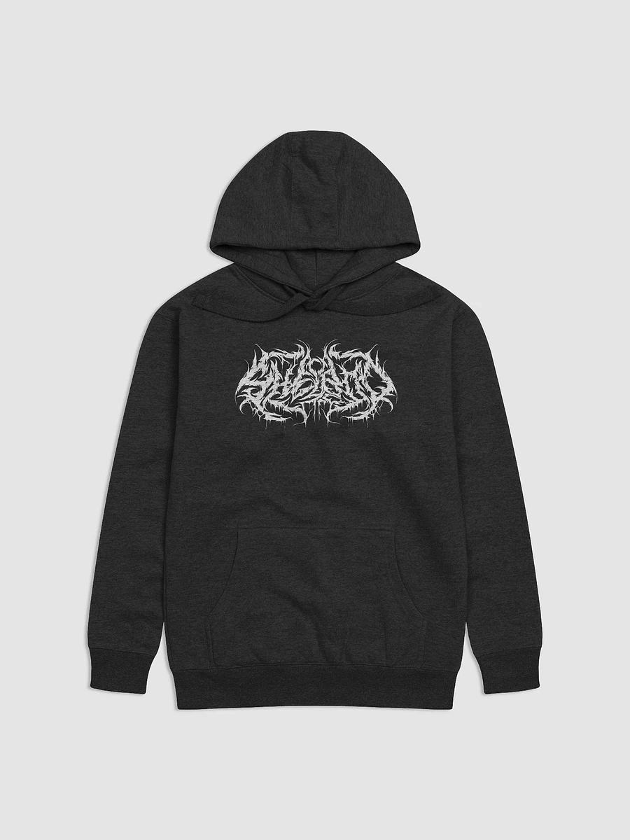 White Metal Logo with Cutie on back Hoodie product image (1)
