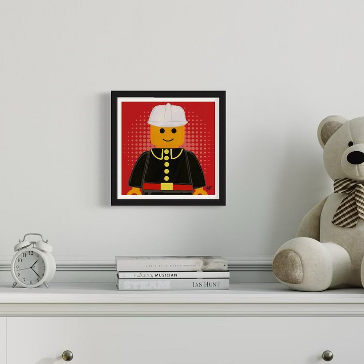 LEGO PEOPLE - Mr Fireman (Framed Matte Print) product image (3)