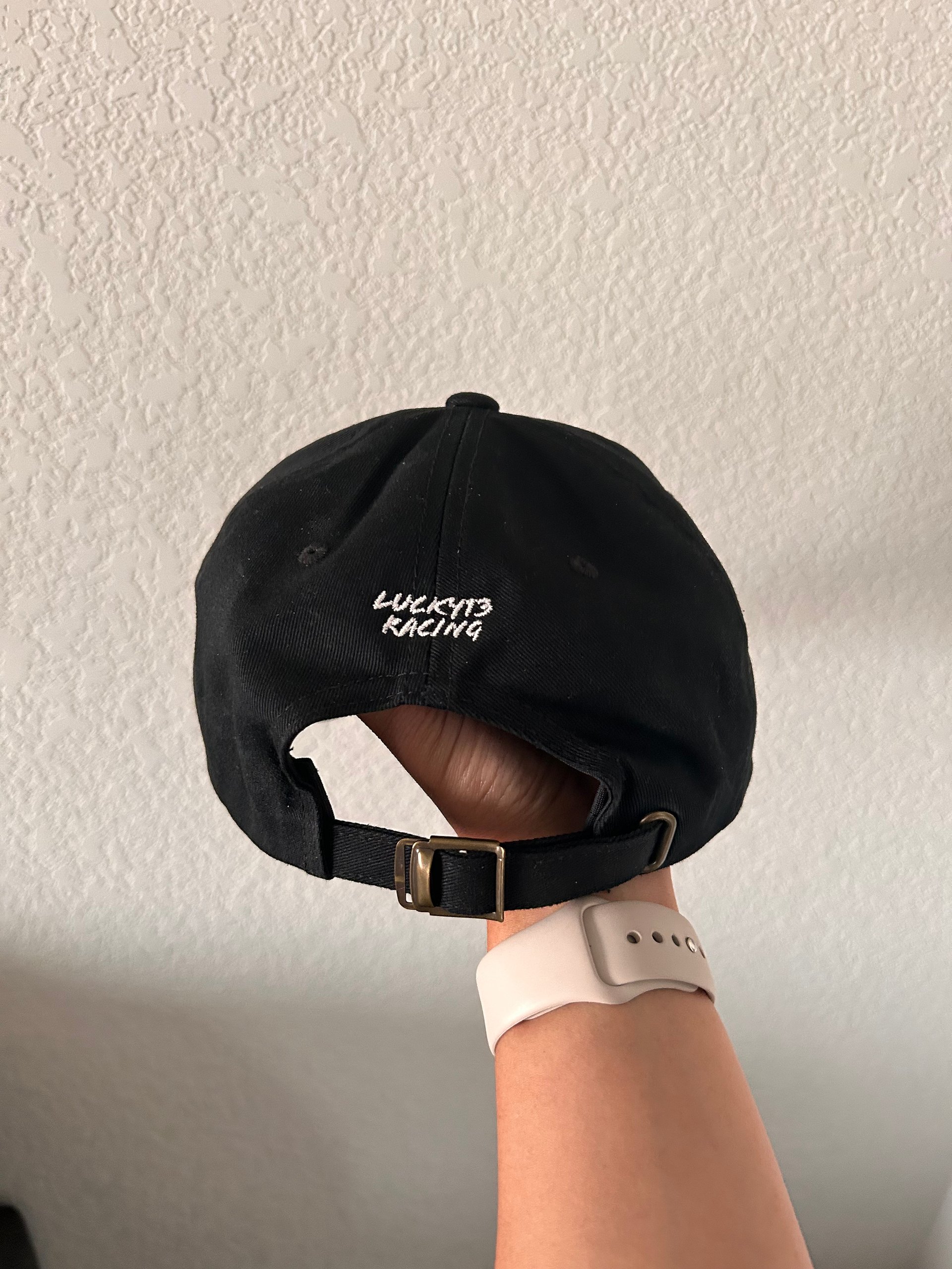 Lucky 13 Racing Checkered Flag Dad Hat product image (2)