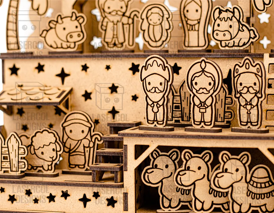 Nativity Scene - Christmas Gift - Laser Cut Files product image (8)
