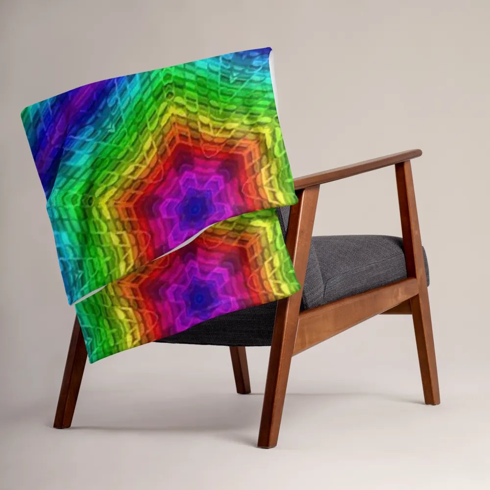 Colorful Hexagons Throw Blanket product image (15)