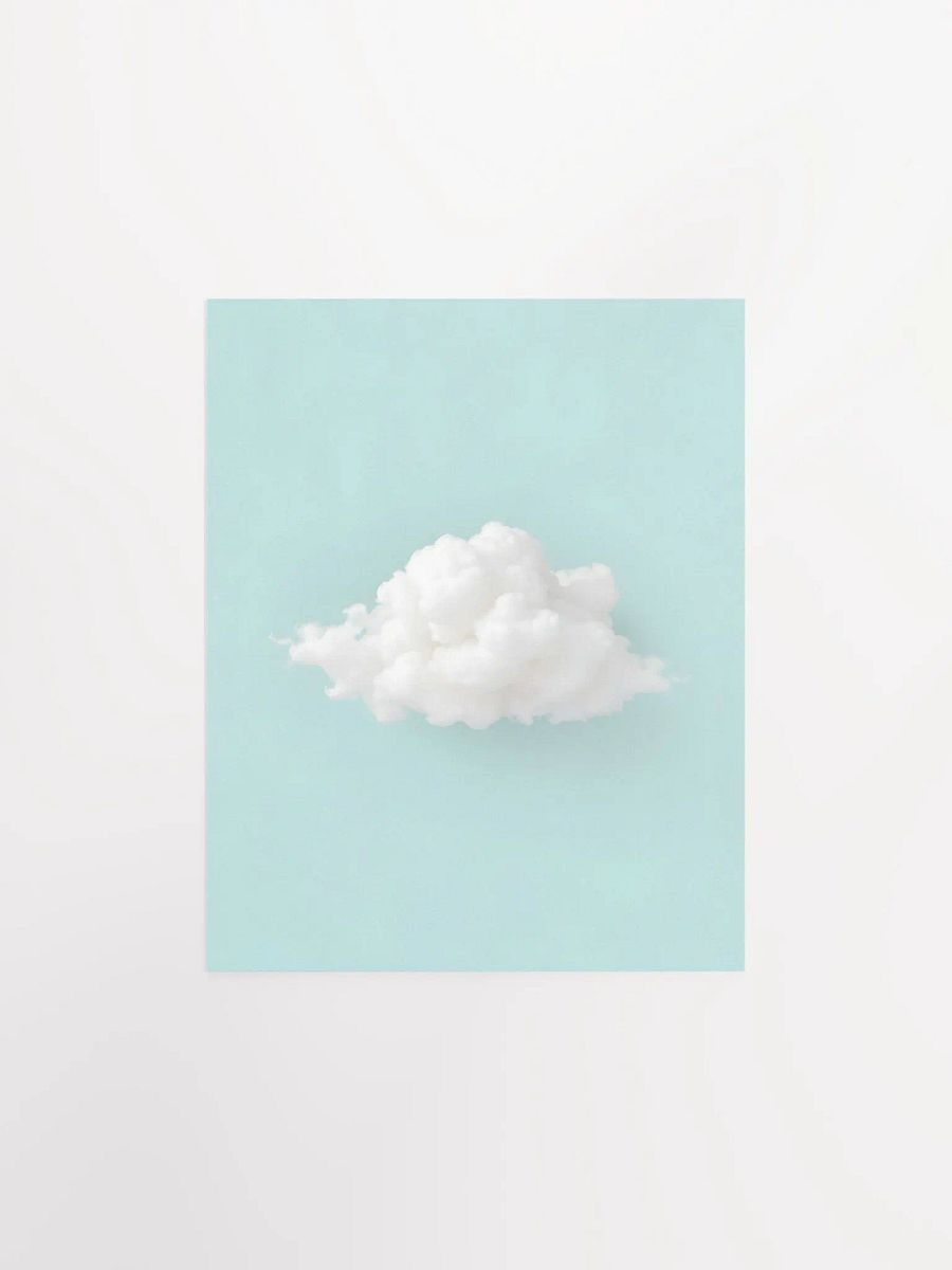 Fluffy Cloud on Turquoise Background product image (2)